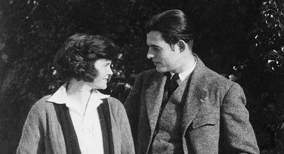 Ernest Hemingway and his wife Hadley Richardson