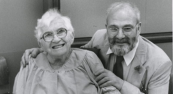 Oliver Sacks with a patient