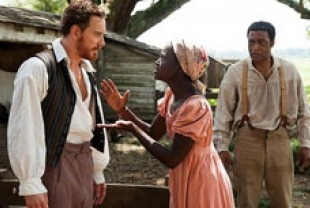 Michael Fassbender as Edwin Epps, Adepero Oduye as Eliza and Chiwetel Ejiofor as Solomon