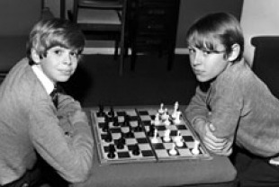 Neil and Peter age 14