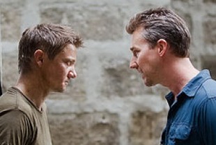 Jeremy Renner as Aaron Cross and Edward Norton as Eric Byer