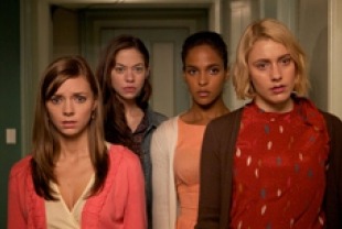 Carrie MacLemore as Heather, Analeigh Tipton as Lily, Megalyn Echikunwoke as Rose and Greta Gerwig as Violet.