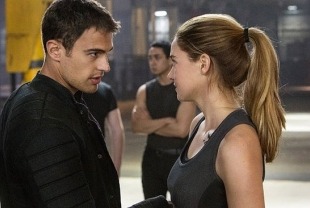 Theo James as Four and Shailene Woodley as Tris