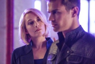Kate Winslet as Jeanine and Theo James as Four