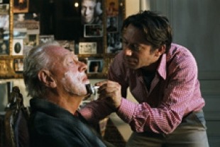 Max Von Sydow as Papinou and Mathieu Amalric as Jean-Dominique Bauby