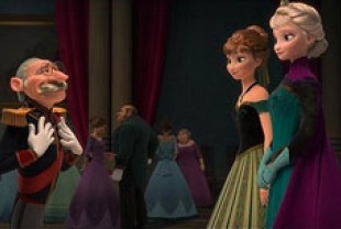 Kristen bell as Anna and Idina Menzel as Elsa
