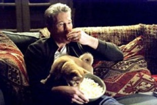 Richard Gere as Parker with Hachi