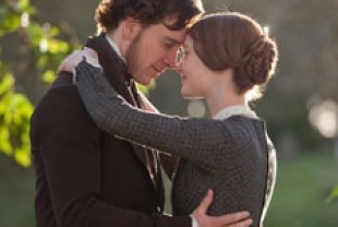 Michael Fassbender as Mr. Rochester and Mia Wasikowska as Jane Eyre