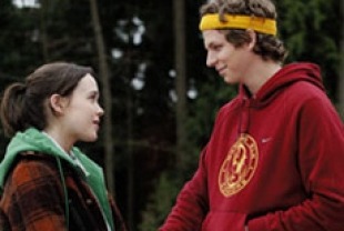 Ellen Page as Juno and Michael Cera as Paulie