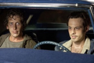 Ben Mendelsohn as Russell and Scoot McNairy as Frankie