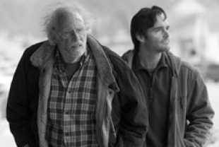 Bruce Dern as Woody and Will Forte as David