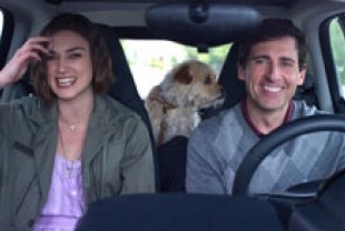 Keira Knightley as Penny and Steve Carell as Dodge