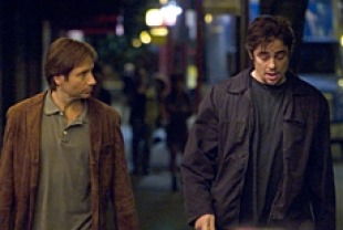 David Duchovny as Brian and Benicio Del Toro as Jerry