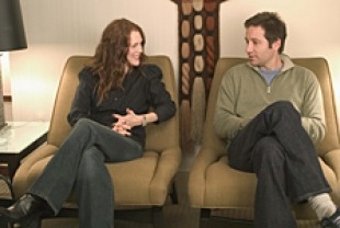 Julianne Moore and David Duchovny