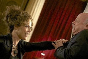 Sigourney Weaver as Cisserus and Wallace Shawn as Dr. Van Helsing