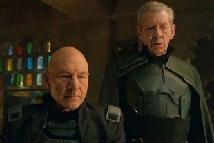 Patrick Stewart as Charles Xavier and Ian McKellen as Erik (Magneto)