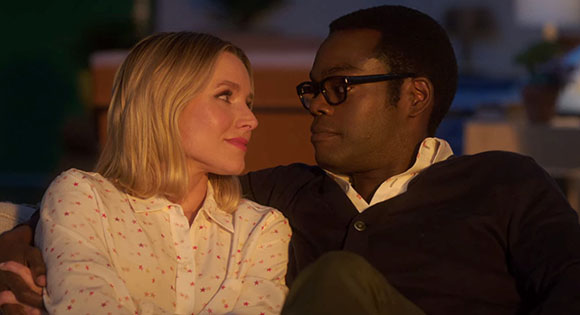 Eleanor and Chidi in the Good Place