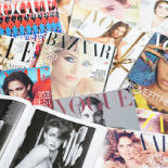 Several Women's Beauty magazine covers together.