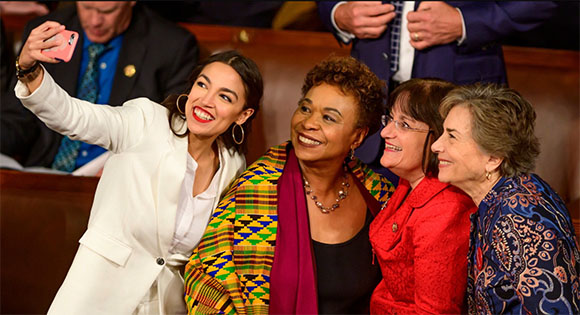 Barbara Lee with colleagues