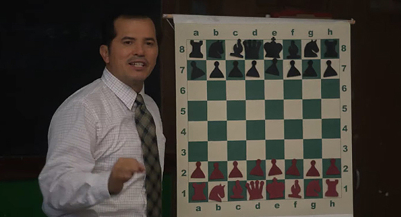 John Leguizano as a chess teacher.