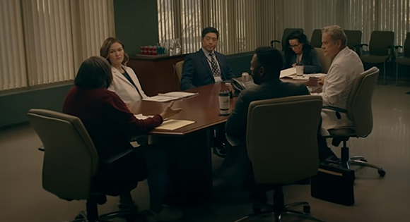 The organ transplant committee meets.