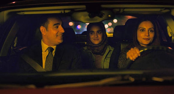 Geraldine Viswanathan as Hala, Purbi Joshi as her mother and Azad Khan as her father in Hala