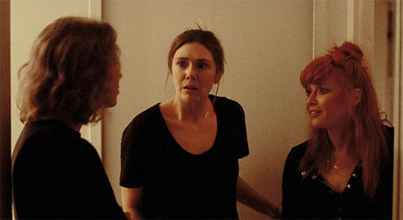 Carrie Coon as Katie, Elizabeth Olsen as Christina, and Natasha Lyonne as Rachel
