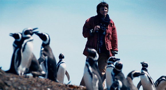 Scientists at penguin colony.