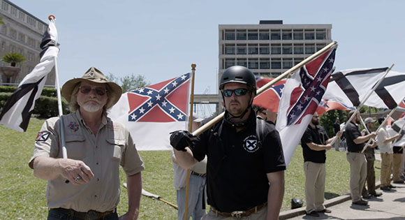 Southern white supremacists protest the removal of Confederate statues.