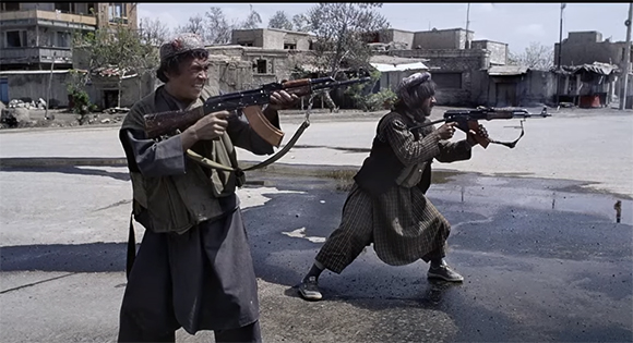 Afghan fighters.