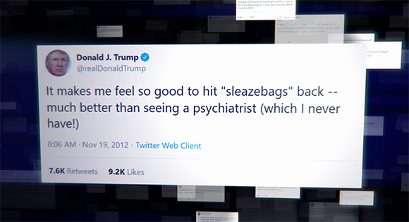 A screenshot of one of Donald Trump's tweets.
