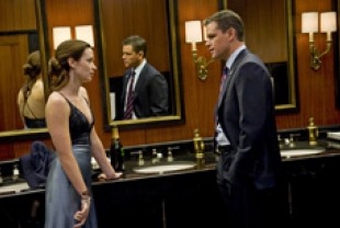 Emily Blunt as Elise and Matt Damon as David