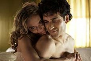 Rachel Blanchard as Rachel and Noam Jenkins as Sami