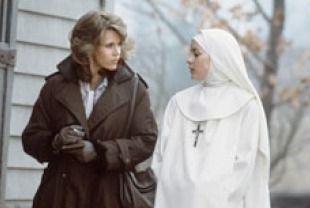 Jane Fonda as Dr. Martha and Meg Tilly as Sister Agnes