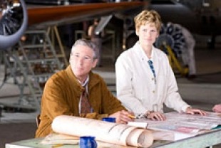 Richard Gere as George Putnam and Hilary Swank as Amelia Earhart