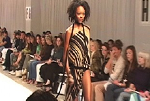 Gerren Taylor on the catwalk