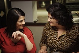 Hiam Abbass as Raghda Halaby and Nisreen Faour as Muna Farah