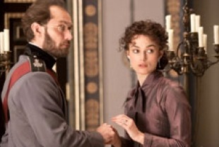 Jude Law as Aleksei Karenin and Keira Knightley stars as Anna Karenina