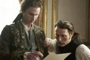 Mikkel Boe Folsgaard as Christian VII and Mads Mikkelsen as Johann Friedrich Struensee