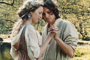 Stephanie de Crayencour as Astree and Andy Gillet as Celadon