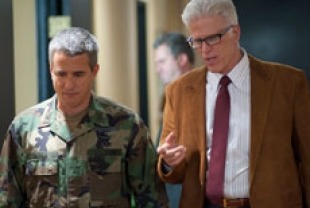 Dermot Mulroney as Colonel Scott and Ted Danson as J.W.