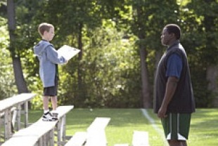 Jae Head as SJ Tuohy and Quinton Aaron as Michael Oher