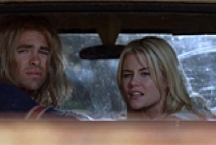 Chris Pine as Bo and Rachael Taylor as Sam