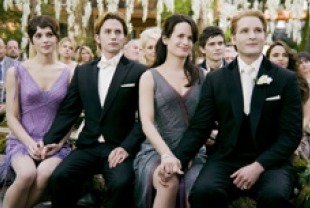 Guests ast Bella and Edward's wedding