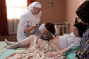 Pam Ferris as Sister Evangelina and Jessica Raine as Jenny Lee