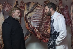 Brendan Gleeson as Father James and Chris O'Dowd as Jack