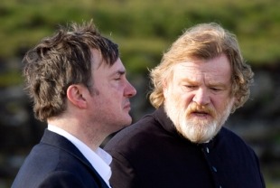 Dylan Moran as Michael and Brendan Gleeson as Father James