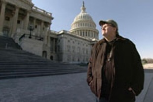 Michael Moore at the Capitol