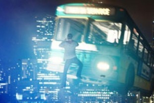 Alex Russell as Matt encounters a bus in midair