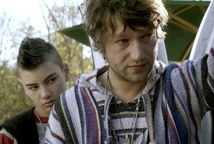 Silas Yelich as Atticus and Peter Sccanavino as Carter